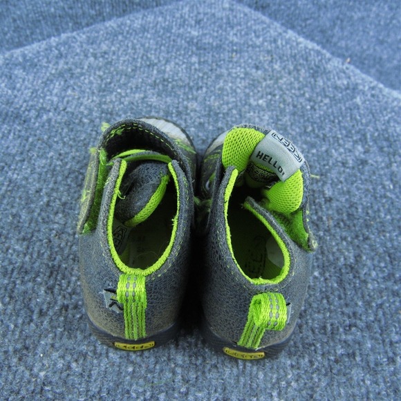 KEEN Boys Sneaker Shoes Gray Synthetic Hook & Loop Size‎ T 4 Medium - Picture 6 of 9